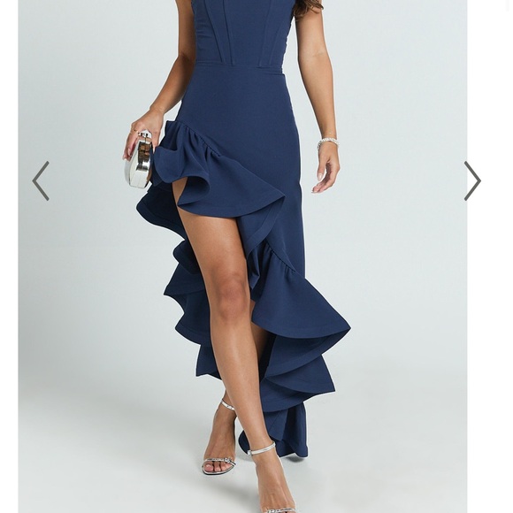 purple blue dress And Sequined Short With Strappy Back Sleeveless Back N8253B The BEST BELLY HIDING Finish:Rose Gold